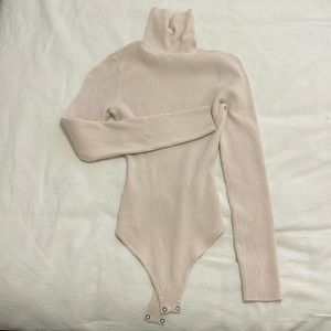 ABERCROMBIE & FITCH Cream Knit Turtleneck Bodysuit. Size XS